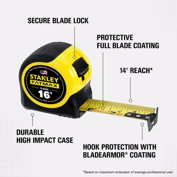 Stanley 16 ft. FATMAX Tape Measure