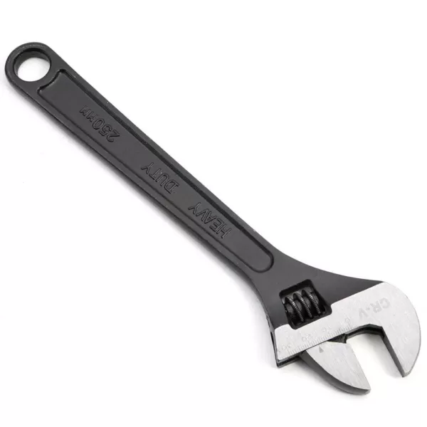 Stark 10 in. Slim Black Chrome Vanadium Steel Oxidized Finish Adjustable Wrench