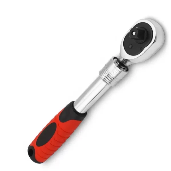 Stark 3/8 in. Flex-Head Extendable Ratchet with Soft Grip Handle