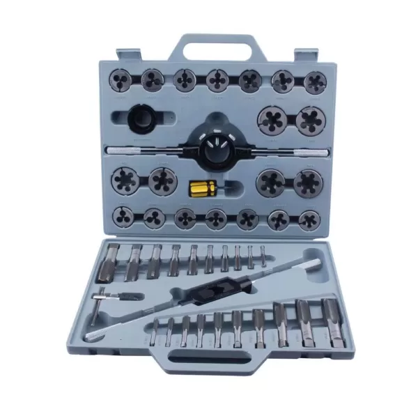 Steel Core Tungsten Steel SAE Tap and Die Set (45-Piece)