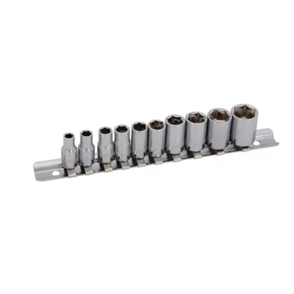 Steelman 1/4 in. Drive 6-Point SAE Socket Set (10-Piece)