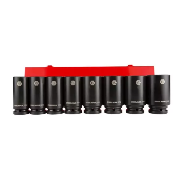 Steelman 3/4 in. Drive 6-Point Deep SAE Impact Socket Set (8-Piece)