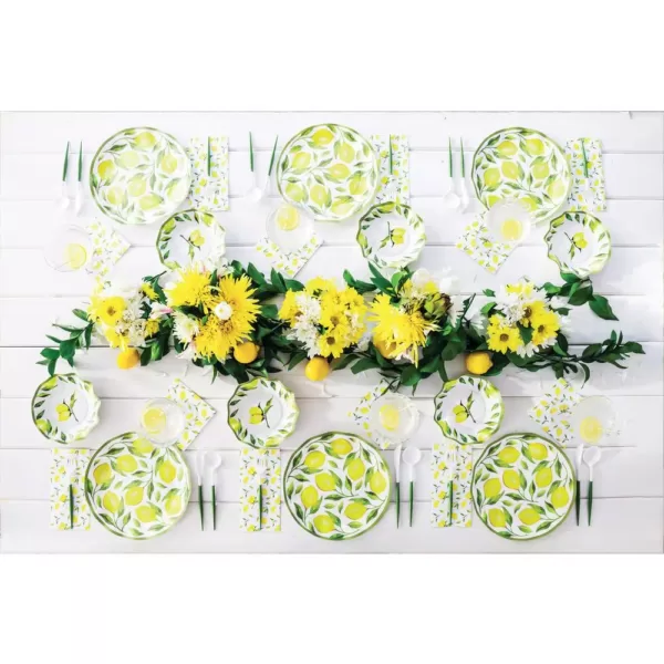 Sugar Plum Party Dinner Plate Lemons (16-Piece)