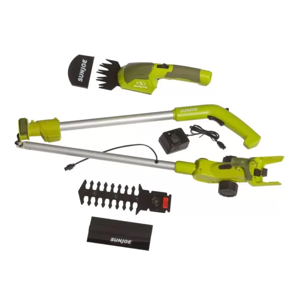 Sun Joe 7.2-Volt 2-in-1 Cordless Grass Shear and Hedge Trimmer with Extension Pole