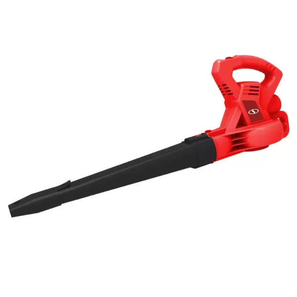 Sun Joe 215 MPH 240 CFM 10 Amp Electric Handheld Leaf Blower, Red