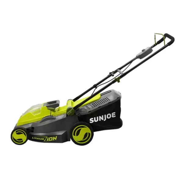 Sun Joe 16 in. 40-Volt Cordless Battery Walk Behind Push Mower Kit with 4.0 Ah Battery + Charger