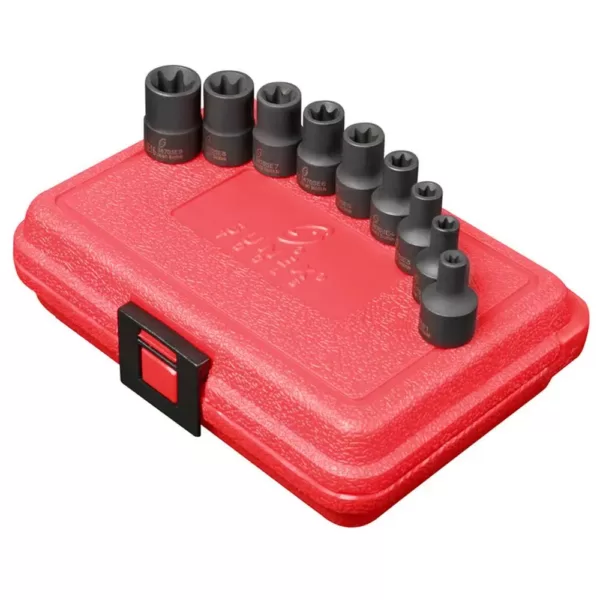 SUNEX TOOLS 3/8 in. Drive 9-Piece External Star Socket Set