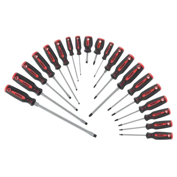 SUNEX TOOLS Combination Screwdriver Set (20-Piece)