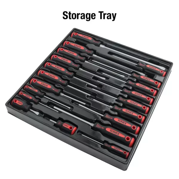 SUNEX TOOLS Combination Screwdriver Set (20-Piece)