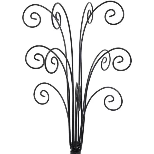 Sunnydaze Decor Gloria 20 in. Tall Black Metal Christmas Ornament Stand