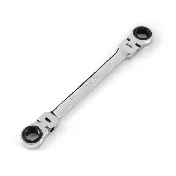 TEKTON 12 mm x 14 mm Flex-Head Ratcheting Box End Wrench