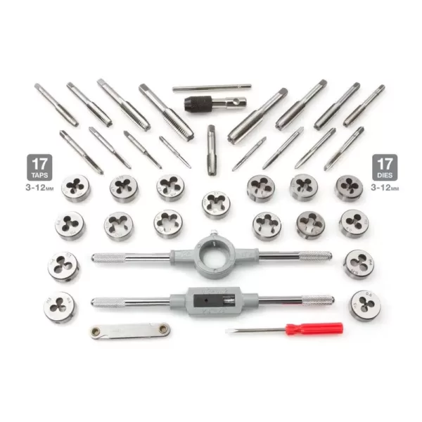 TEKTON Metric Tap and Die Set (39-Piece)