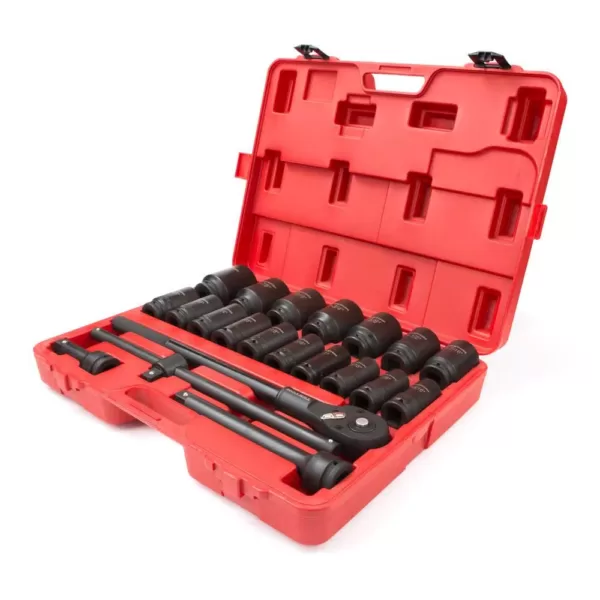 TEKTON 3/4 in. Drive 7/8-2 in. 6-Point Deep Impact Socket Set (22-Piece)