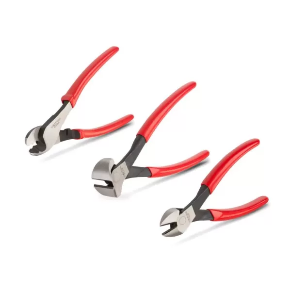 TEKTON Cable, Diagonal, End Cutting Pliers Set (3-Piece)