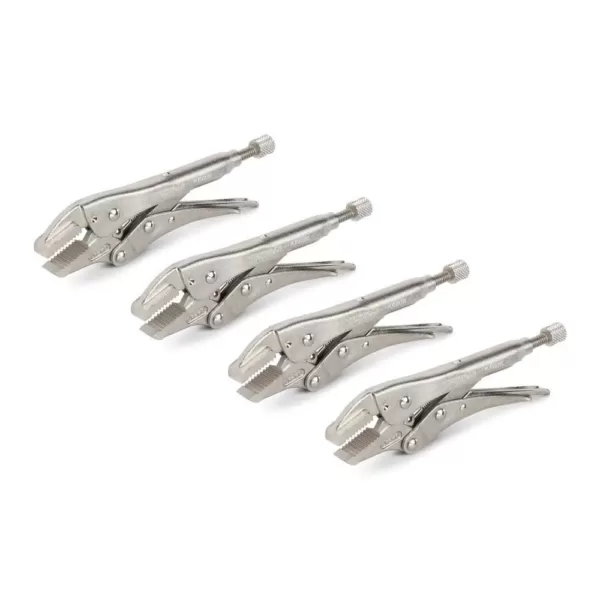 TEKTON 5 in. Straight Jaw Locking Pliers (4-Pack)