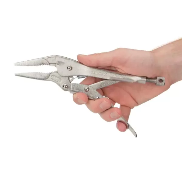 TEKTON 9 in. Long Nose Locking Pliers (4-Piece)