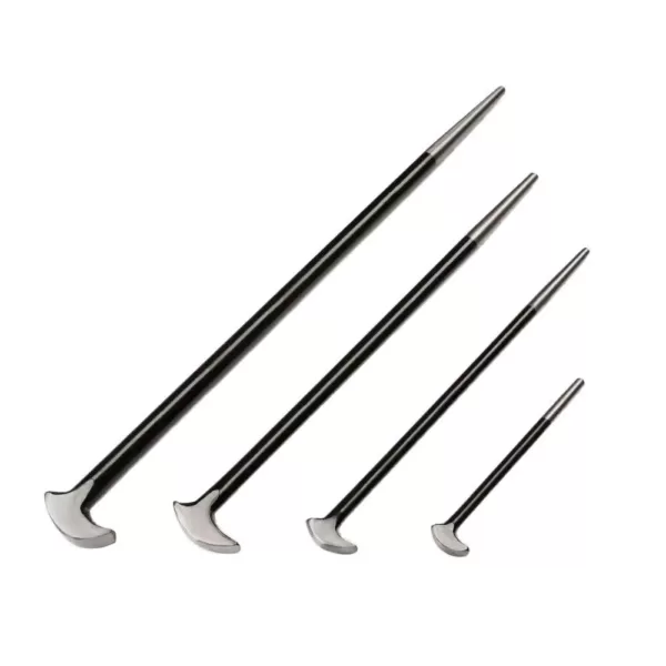 TEKTON 6, 12, 16, 20 in. Rolling Head Pry Bar Set (4-Piece)