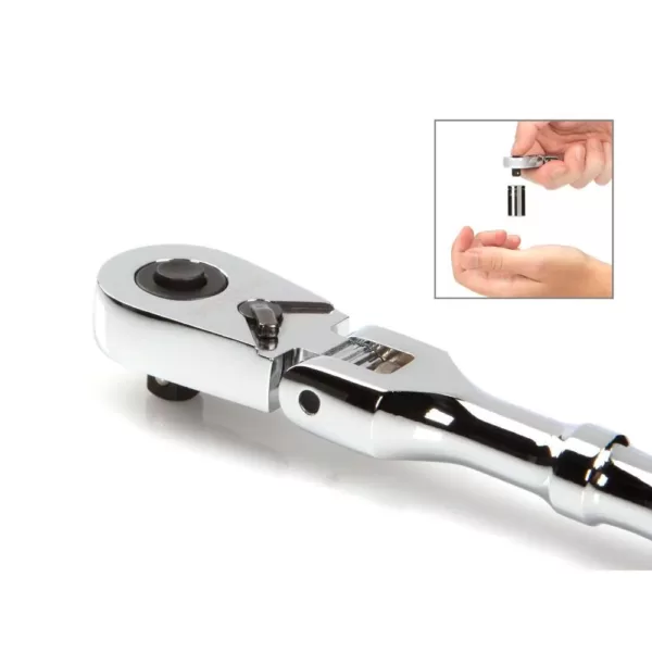 TEKTON 1/4 in. Drive x 6 in. Flex Quick-Release Ratchet