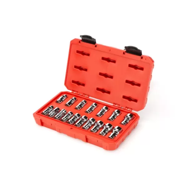 TEKTON 3/8 in. Drive Universal Joint Socket Set (17-Piece)