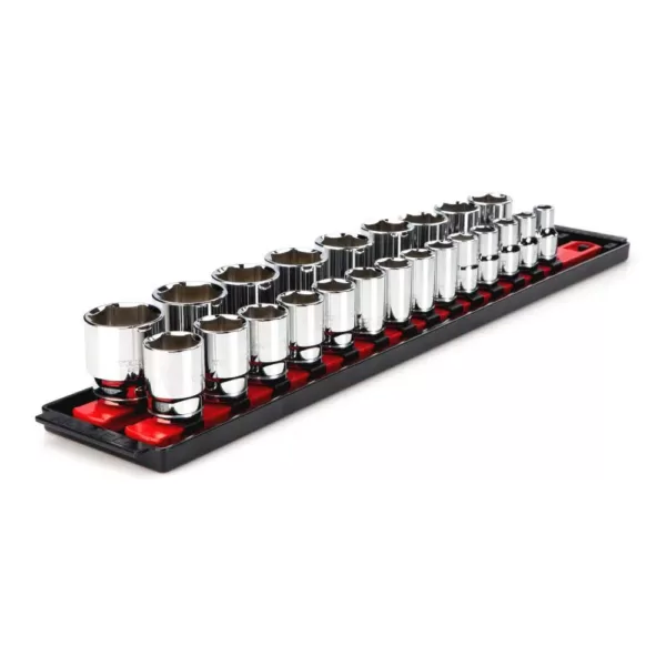 TEKTON 1/2 in. Drive 6-Point Socket Set (23-Piece)