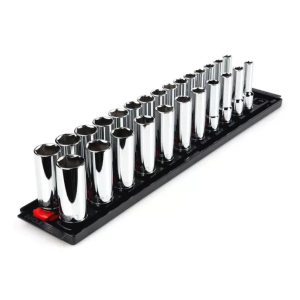 TEKTON 1/2 in. Drive Deep 6-Point Socket Set (26-Piece)