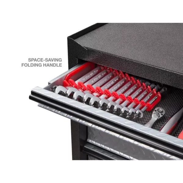 TEKTON 5.75 in. 11-Tool Store-and-Go Wrench Rack Keeper in Red