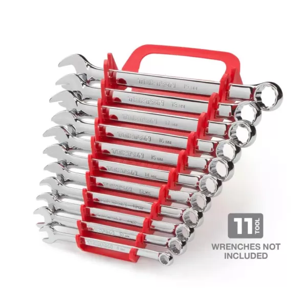 TEKTON 5.75 in. 11-Tool Store-and-Go Wrench Rack Keeper in Red