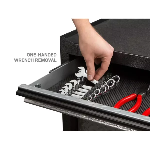 TEKTON 2.3 in. 8-Tool Store-and-Go Stubby Wrench rack Keeper in Black