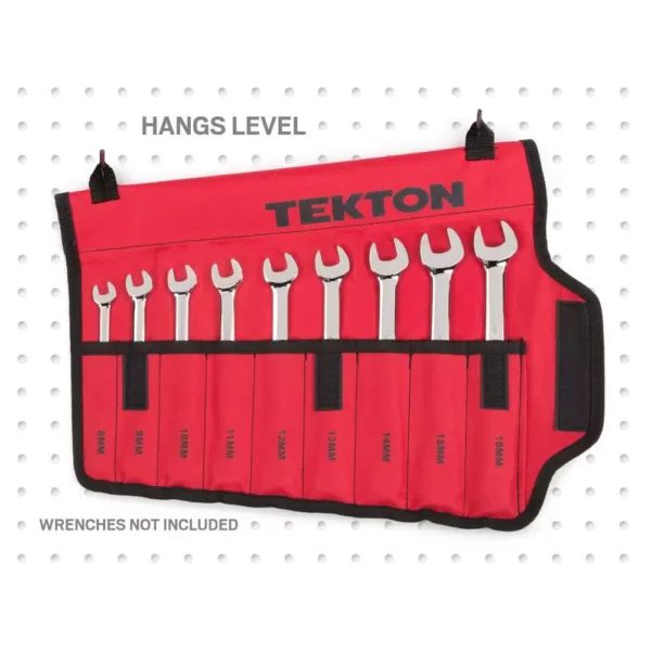 TEKTON 8 mm to 16 mm Combination Wrench Pouch (9-Tool)