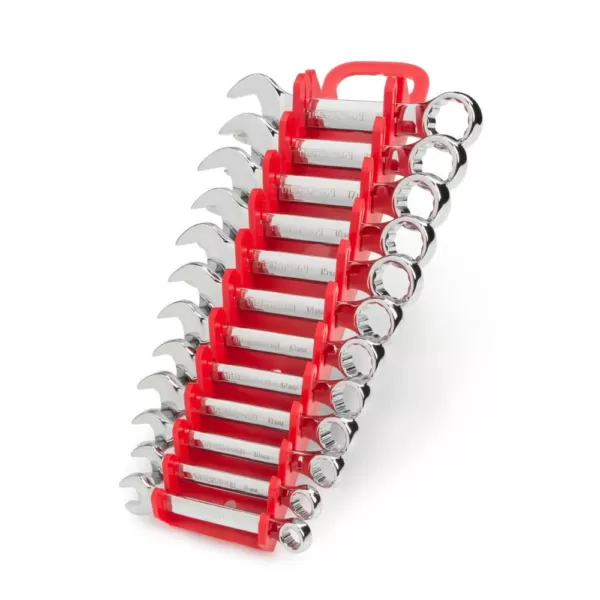 TEKTON 8-19 mm Stubby Combination Wrench Set (12-Piece)