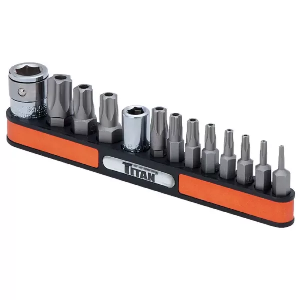 TITAN 5-Point Tamper Resistant Star Bit Set (13-Piece)