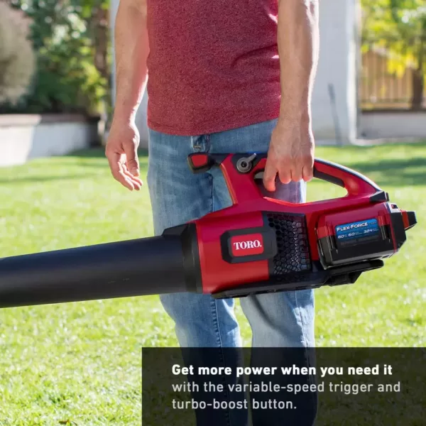 Toro 115 MPH 605 CFM 60-Volt Max Lithium-Ion Brushless Cordless Leaf Blower - Battery and Charger Not Included