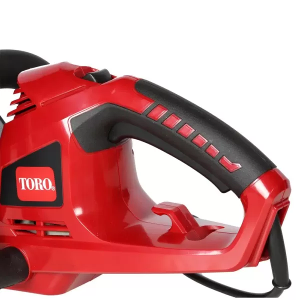 Toro 22 in. 4.0-Amp Electric Corded Hedge Trimmer, Gripped Handle with Dual Action Blades