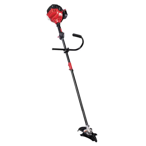 Troy-Bilt 27cc Gas 2-Cycle Straight Shaft Attachment Capable Gas Brushcutter with String Trimmer Head Included