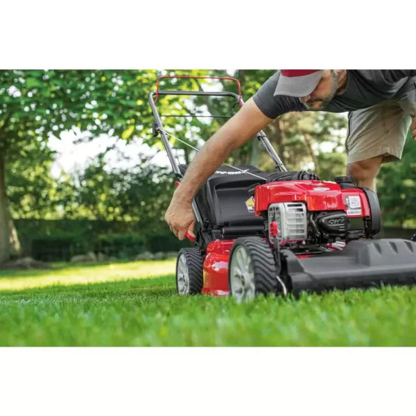 Troy-Bilt 21 in. 140 cc 550e Series Briggs & Stratton Gas Walk Behind Self Propelled Lawn Mower w/ 2-in-1 TriAction Cutting System