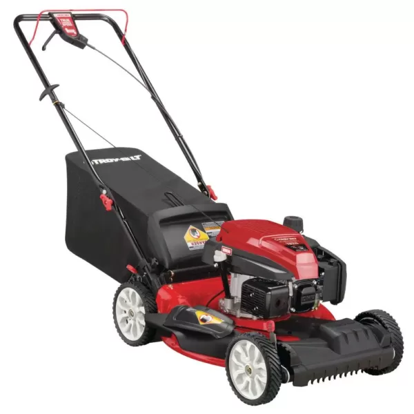 Troy-Bilt 21 in. 159 cc Gas Walk Behind Self Propelled Lawn Mower with Check Don't Change Oil, 3-in-1 TriAction Cutting System