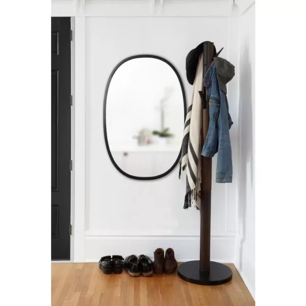 Umbra Medium Oval Black Modern Mirror (24 in. H x 36 in. W)