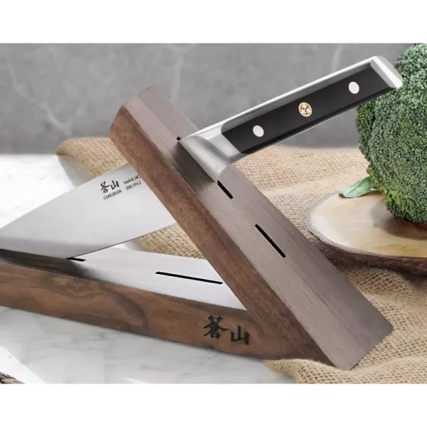 Cangshan TAI Triangle Walnut Wood Knife Block (1-Slot)