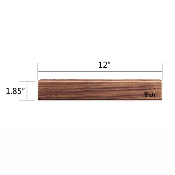 Cangshan Walnut Wood 12 in. Magnetic Knife Bar