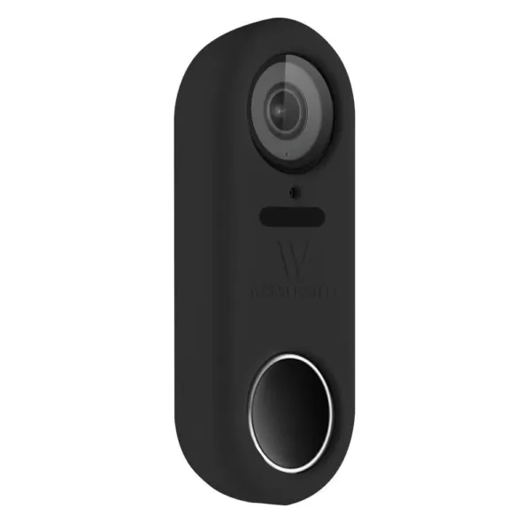 Wasserstein Black Protective Silicone Skin Compatible with Google Nest Hello Video Doorbell - Extra-Layer of Protection