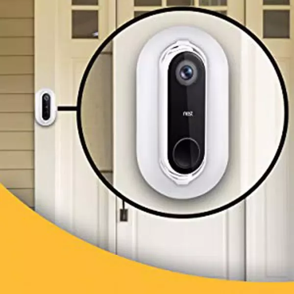 Wasserstein Weather and UV-Resistant Wall Plate and Adjustable-Angle Wall-Mount Bundle for Nest Hello Video Doorbell