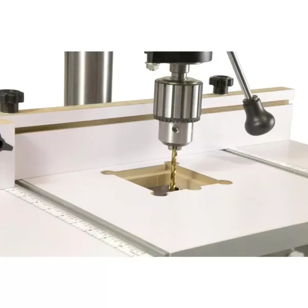 WEN 24 in. x 12 in. Drill Press Table with an Adjustable Fence and Stop Block