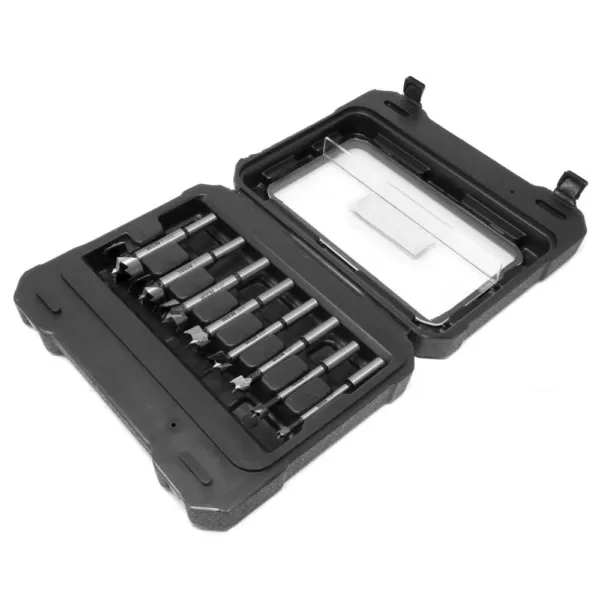 WEN 8-Piece Forstner Bit Set with Carrying Case