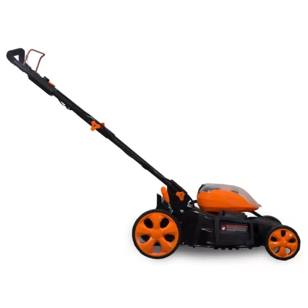 WEN 19 in. 40-Volt Max Lithium-Ion Cordless Battery 3-in-1 Walk Behind Push Lawn Mower - Two Batteries/Charger Included