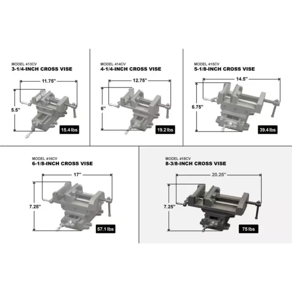 WEN 8-3/8 in. Compound Cross Slide Industrial Strength Benchtop Vise