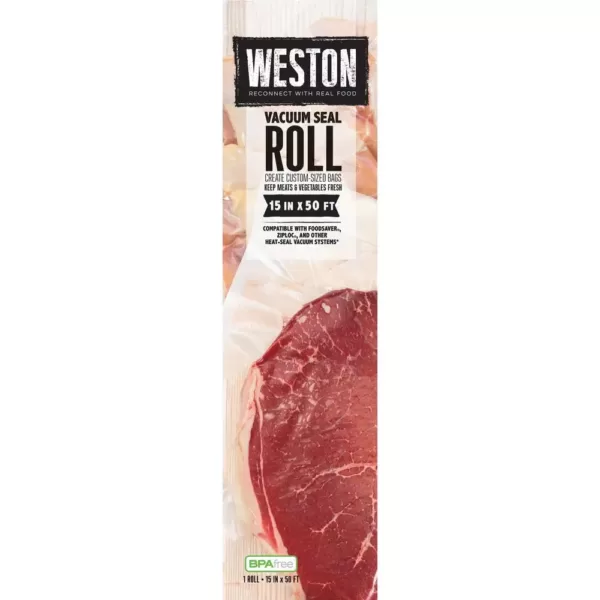 Weston 15 in. x 50 ft. Vacuum Sealer Bags Roll