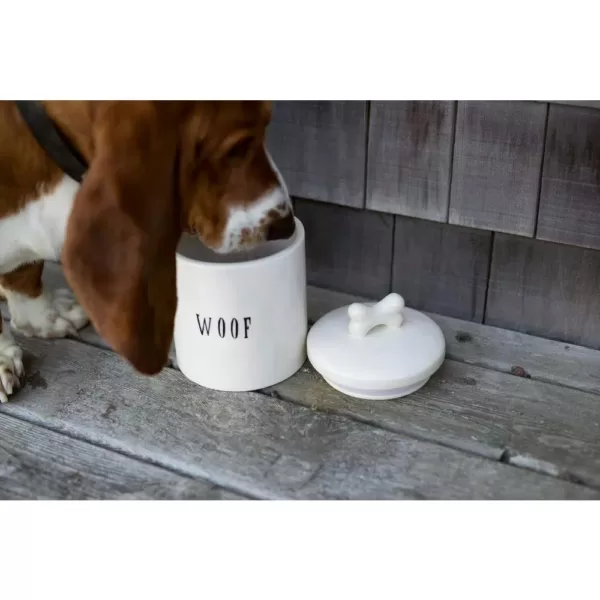 3R Studios "Woof" Jar with Bone Shaped Handle on Lid