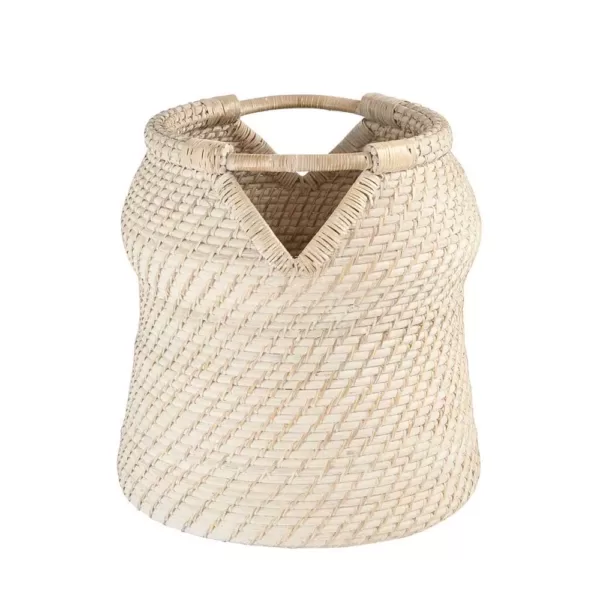 3R Studios Rattan Handwoven Decorative Basket