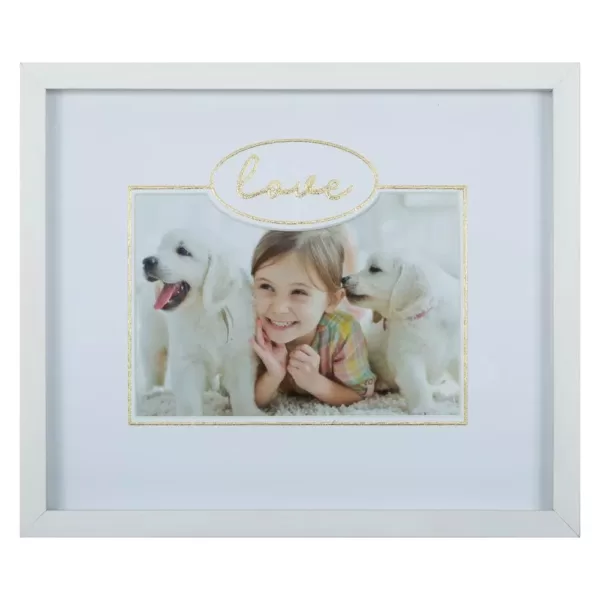 Pinnacle One Happy Family White and Gold Picture Frame (Set of 6)