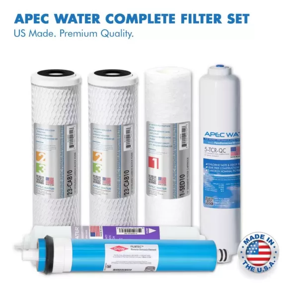 APEC Water Systems Ultimate Premium Quality 90 GPD pH+ Alkaline Mineral Under-Sink Reverse Osmosis Drinking Water Filter System